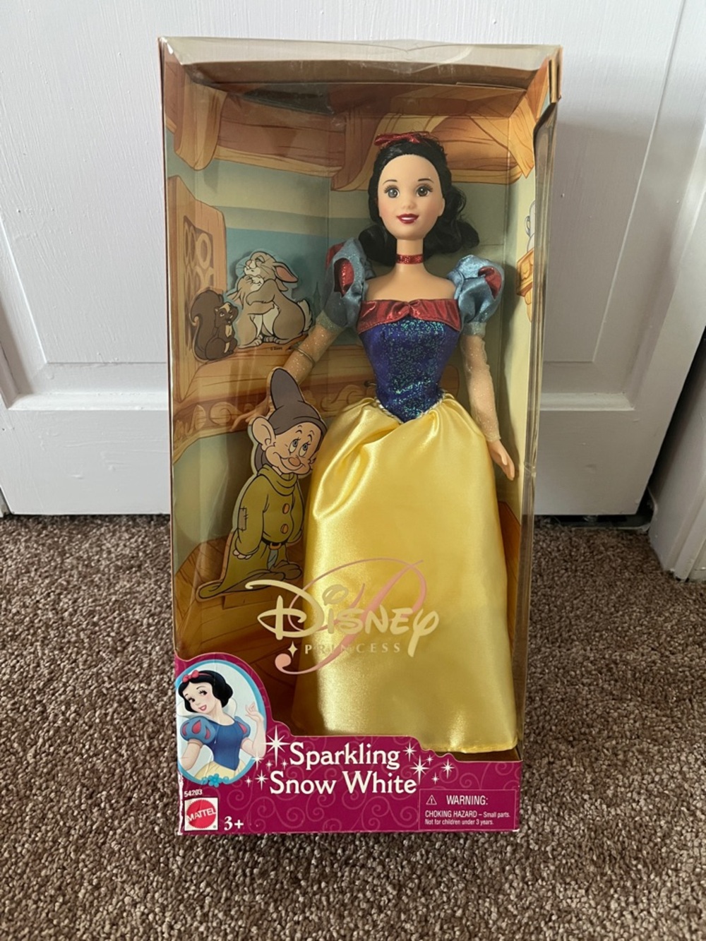 Disney Snow White Doll — Blue, Yellow & Red Accents